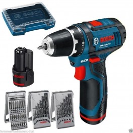BOSCH TRAPANO GSR 10,8-2-LI (2x2,0Ah)+Accessori BOSCH TRAPANO GSR 10,8-2-LI (2x2,0Ah)+Accessori